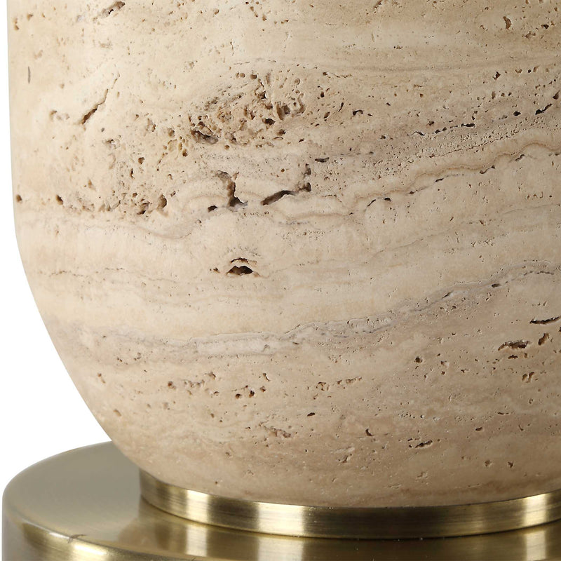 Uttermost 30409-1 Aubrey Travertine Table Lamp