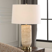 Uttermost 30409-1 Aubrey Travertine Table Lamp