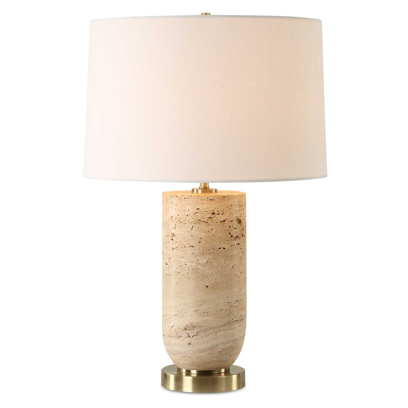 Uttermost 30409-1 Aubrey Travertine Table Lamp