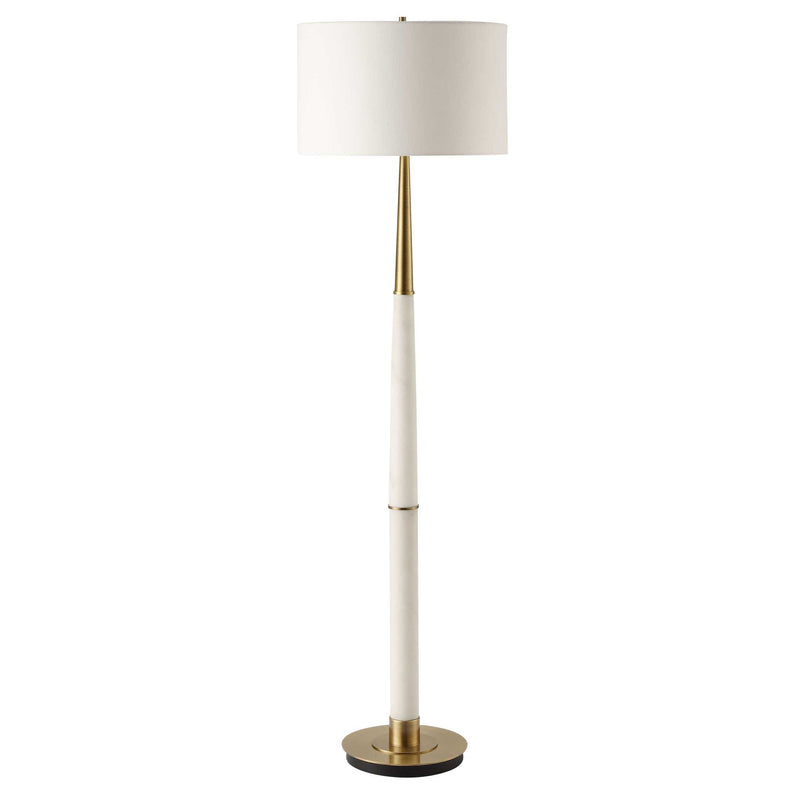Uttermost 30374 Faro White Marble Floor Lamp