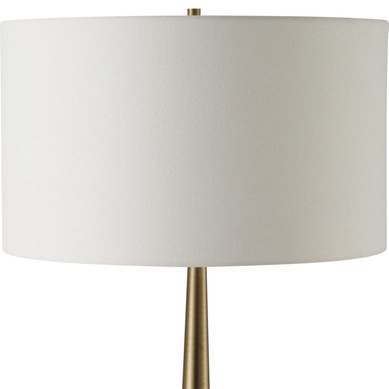 Uttermost 30374 Faro White Marble Floor Lamp
