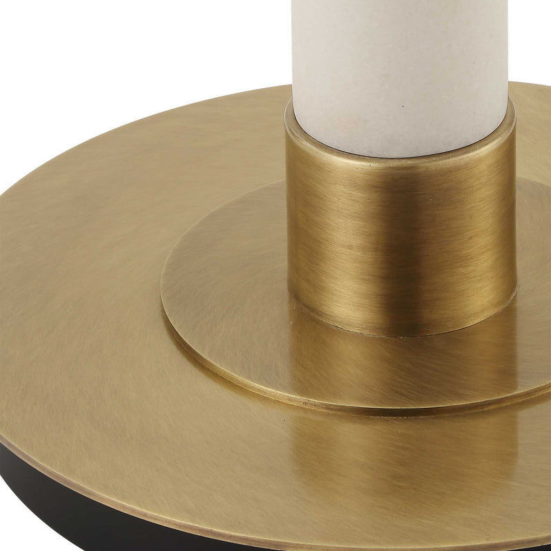 Uttermost 30374 Faro White Marble Floor Lamp