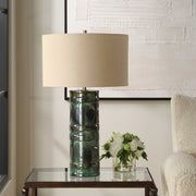 Uttermost 30396 Loch Green Glaze Table Lamp