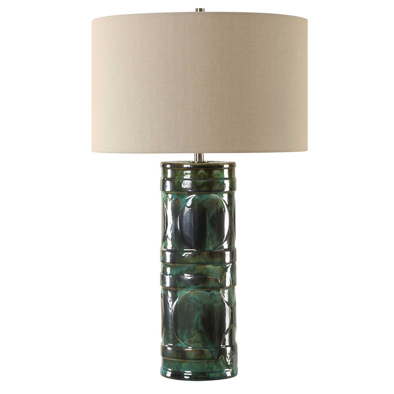Uttermost 30396 Loch Green Glaze Table Lamp