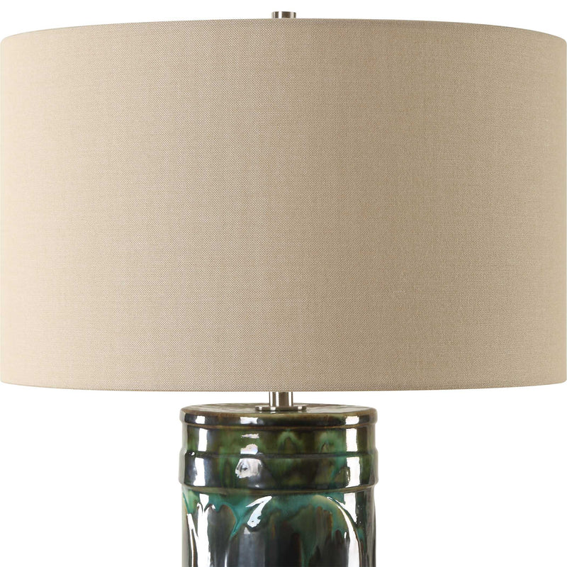Uttermost 30396 Loch Green Glaze Table Lamp