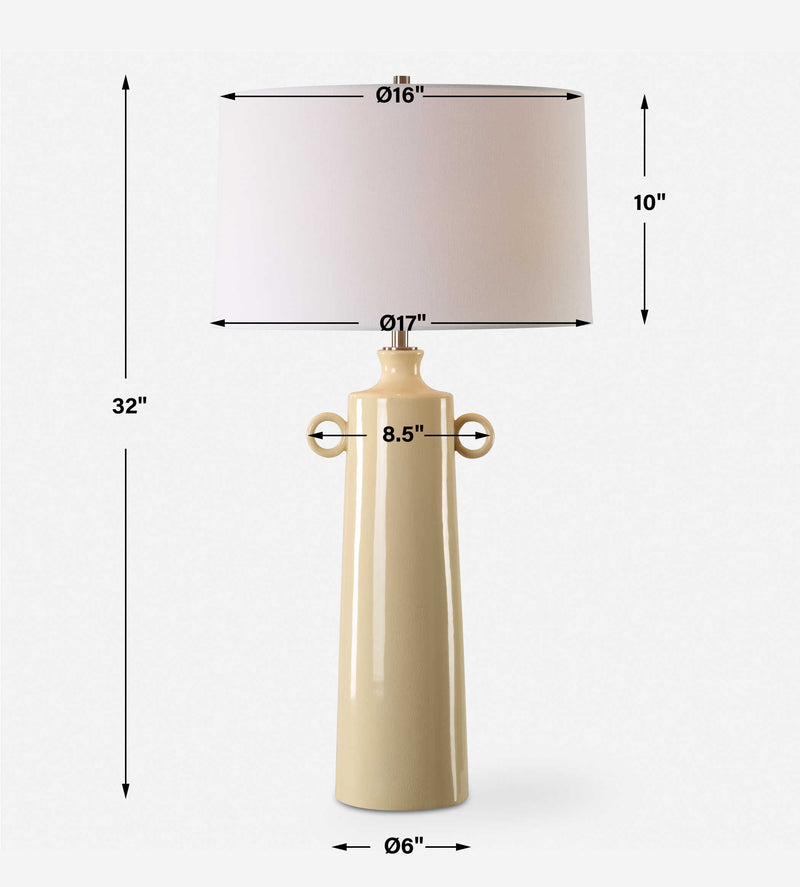 Uttermost 30397 Florero Pale Yellow Table Lamp