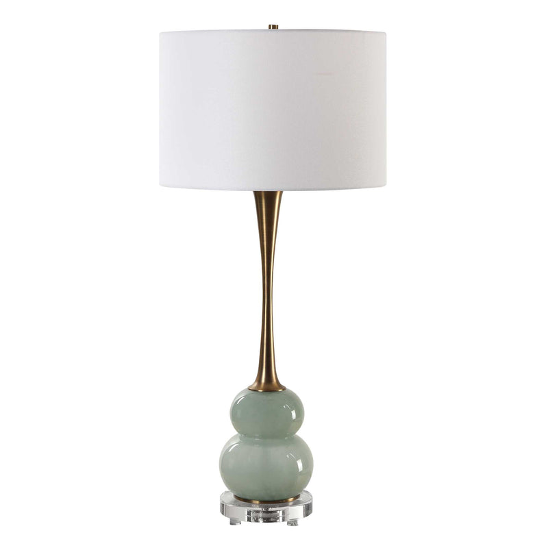 Uttermost 30298-1 Sanctuary Green Gray Table Lamp