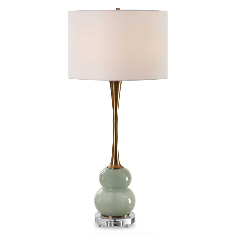 Uttermost 30298-1 Sanctuary Green Gray Table Lamp