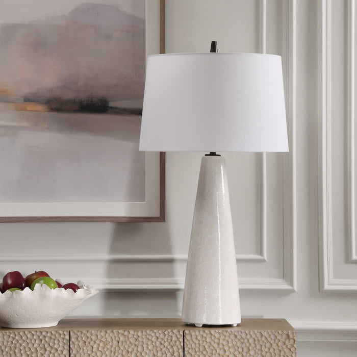 Uttermost 30319 Loire Ivory Glaze Table Lamp