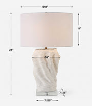 Uttermost 30296-1 Stratified White Table Lamp