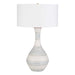 Uttermost 30381-1 Potter Striped Ivory Blue Table Lamp