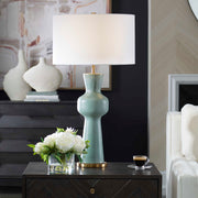 Uttermost 30382-1 Pollard Slate Green Table Lamp