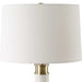 Uttermost 30401-1 Plinth White Marble Table Lamp