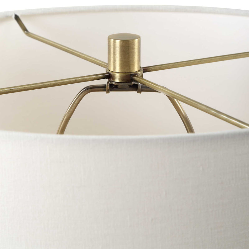 Uttermost 30401-1 Plinth White Marble Table Lamp