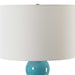 Uttermost 30362-1 Palawan Blue Glaze Table Lamp