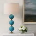 Uttermost 30362-1 Palawan Blue Glaze Table Lamp