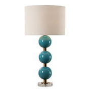 Uttermost 30362-1 Palawan Blue Glaze Table Lamp