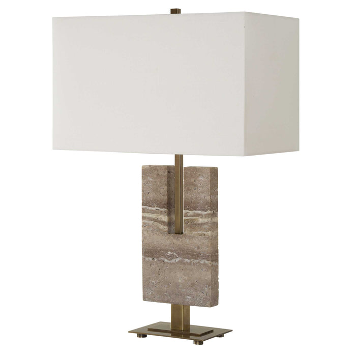 Uttermost 30402 Turning Point Travertine Table Lamp
