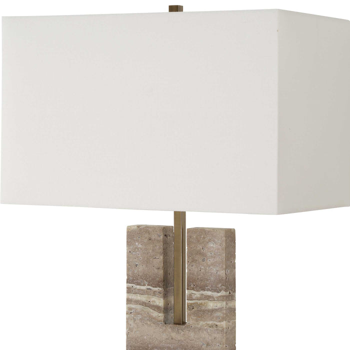 Uttermost 30402 Turning Point Travertine Table Lamp