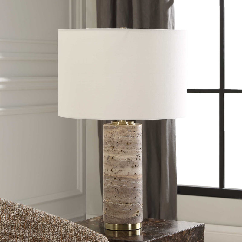 Uttermost 30403 Cortado Travertine Table Lamp