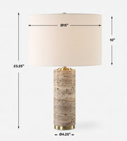 Uttermost 30403 Cortado Travertine Table Lamp