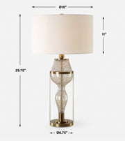 Uttermost 30405 Out Of Time Seeded Glass Table Lamp
