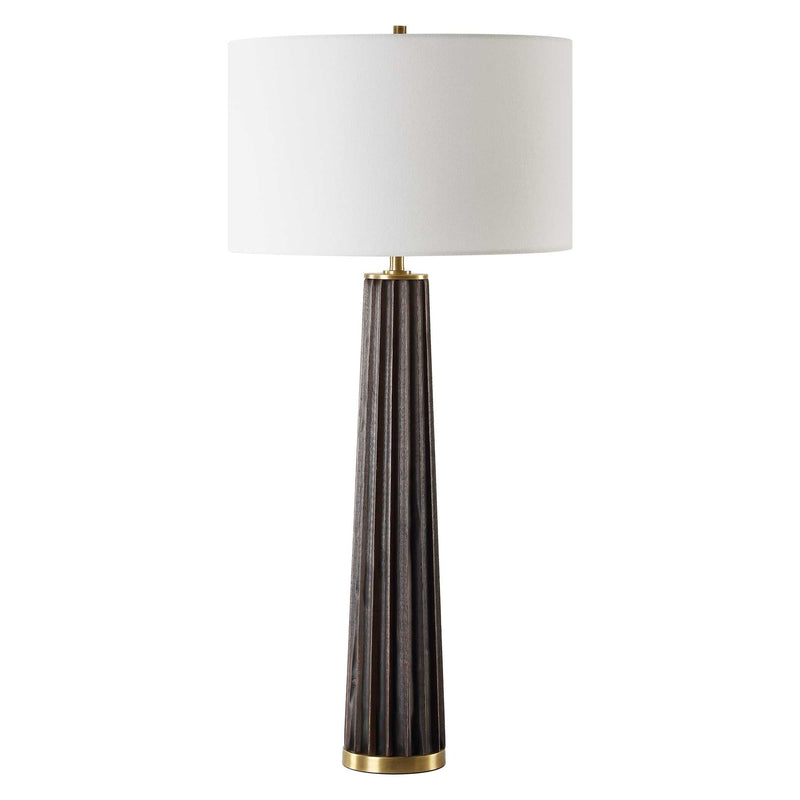 Uttermost 30404-1 Forage Dark Scalloped Table Lamp