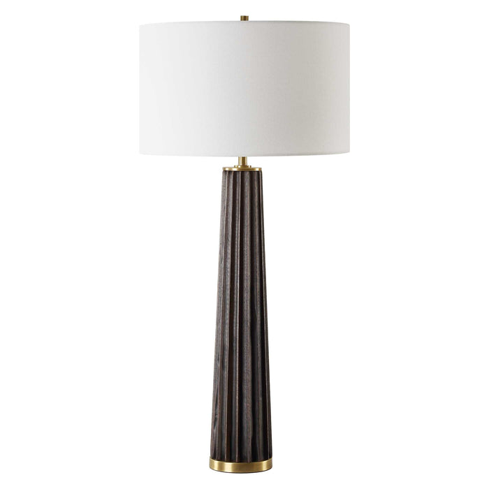 Uttermost 30404-1 Forage Dark Scalloped Table Lamp