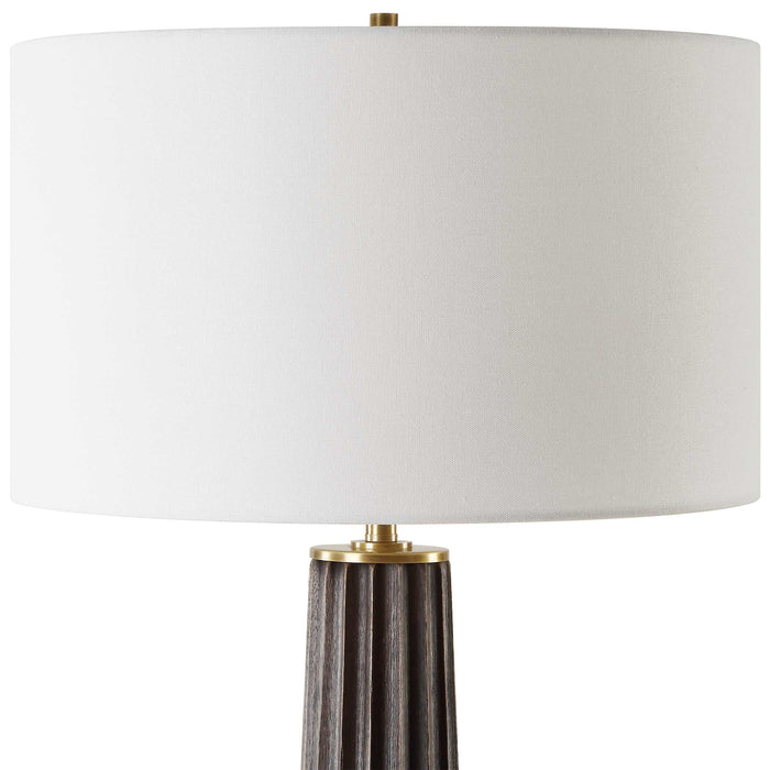 Uttermost 30404-1 Forage Dark Scalloped Table Lamp