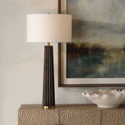 Uttermost 30404-1 Forage Dark Scalloped Table Lamp