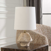 Uttermost 30414-1 Indent Travertine Accent Lamp