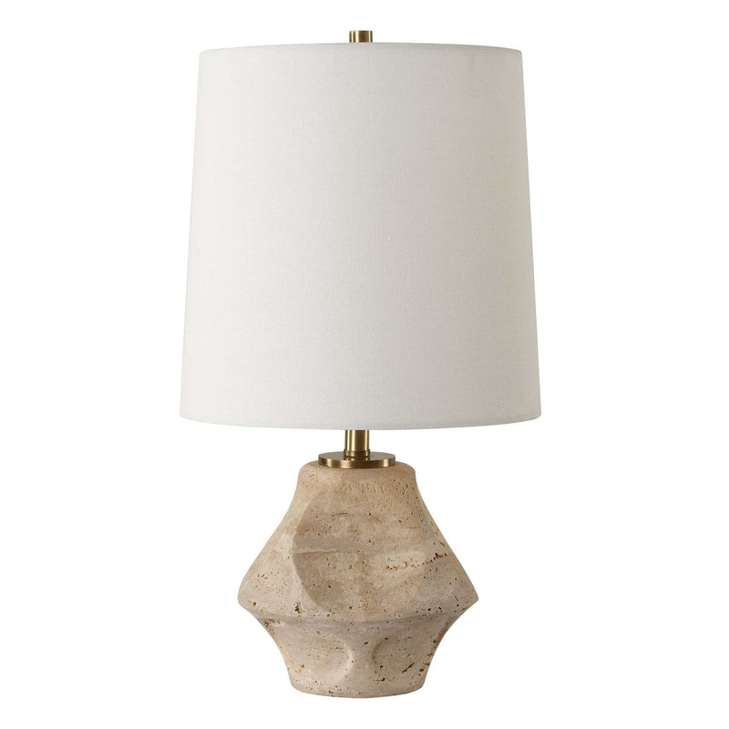 Uttermost 30414-1 Indent Travertine Accent Lamp