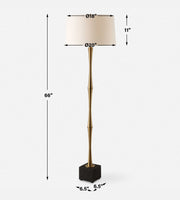 Uttermost 30416 Shino Antique Brass Floor Lamp