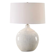 Uttermost 30411 Dribble White Glaze Table Lamp