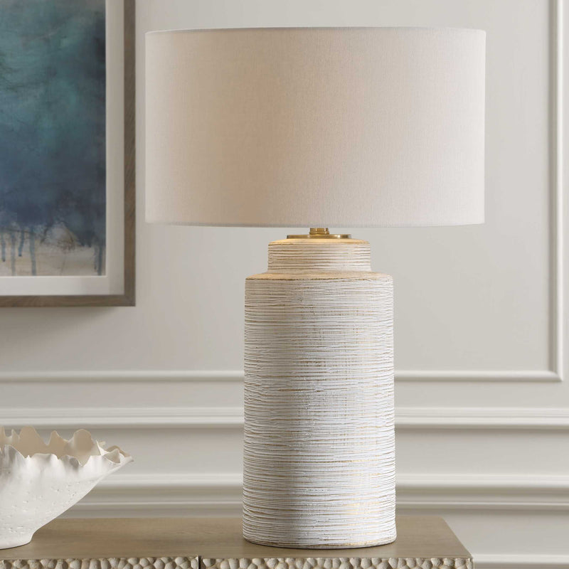 Uttermost 30419 Crimp Ribbed Table Lamp