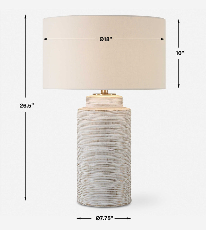 Uttermost 30419 Crimp Ribbed Table Lamp