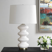 Uttermost 30389-1 Liora White Table Lamp
