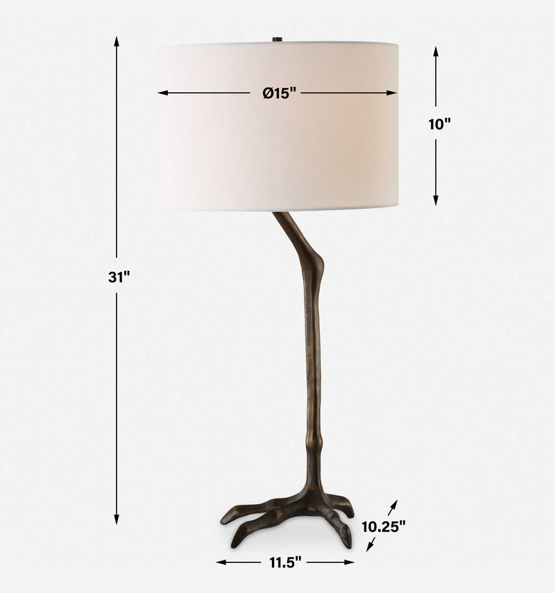Uttermost 30420-1 Perch Bird-Leg Table Lamp