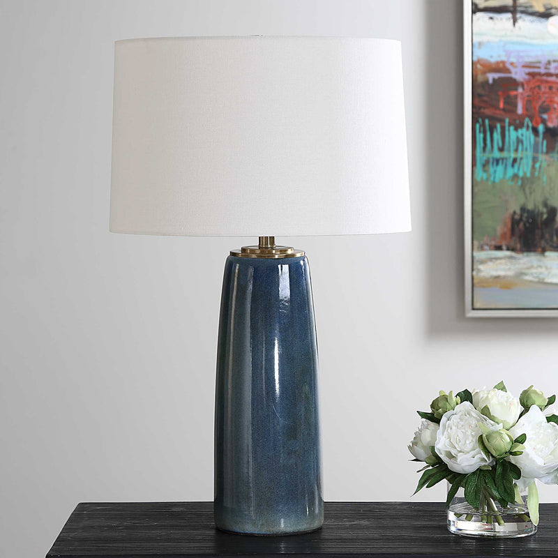 Uttermost 30363-1 Submerged Deep Blue Table Lamp