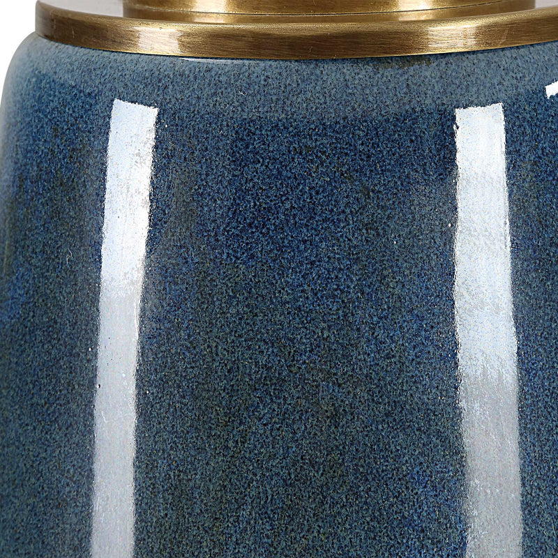 Uttermost 30363-1 Submerged Deep Blue Table Lamp