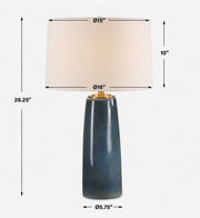 Uttermost 30363-1 Submerged Deep Blue Table Lamp
