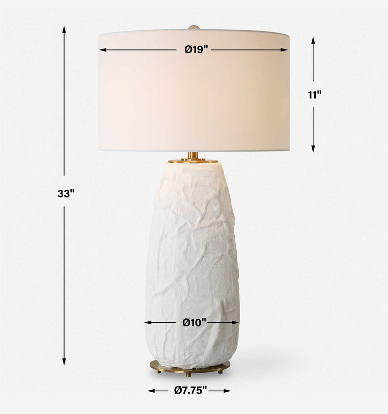 Uttermost 30421 Vida White Table Lamp