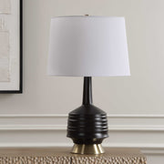 Uttermost 30353-1 Foster Black Glaze Table Lamp