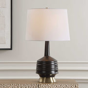 Uttermost 30353-1 Foster Black Glaze Table Lamp