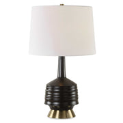 Uttermost 30353-1 Foster Black Glaze Table Lamp