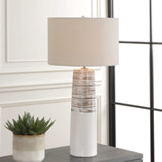 Uttermost 30426 Haven White Glaze Table Lamp