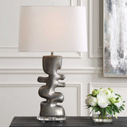 Uttermost 30408-1 Free Flowing Nickel Table Lamp
