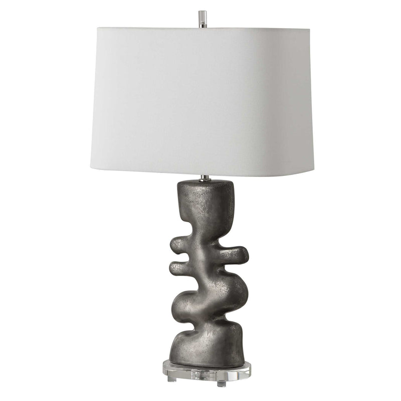 Uttermost 30408-1 Free Flowing Nickel Table Lamp