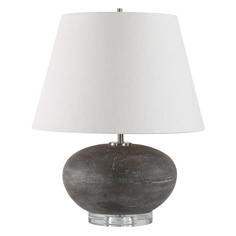 Uttermost 30430-1 Beckley Gray Stone Table Lamp
