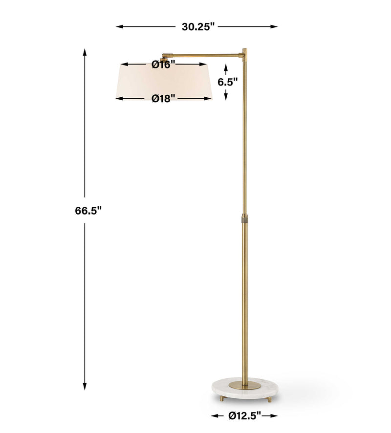 Uttermost 30417-1 Branch Out Brass Floor Lamp
